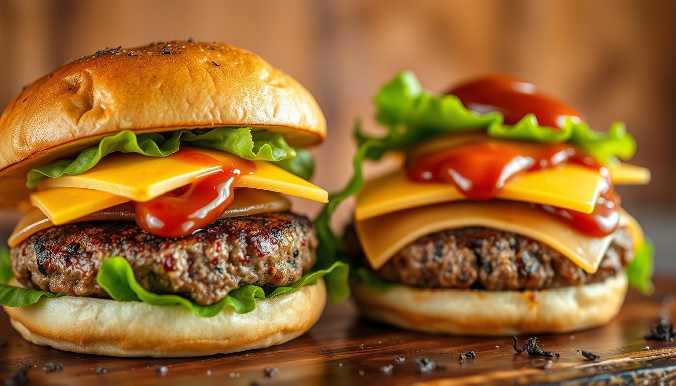 deer meat burgers
